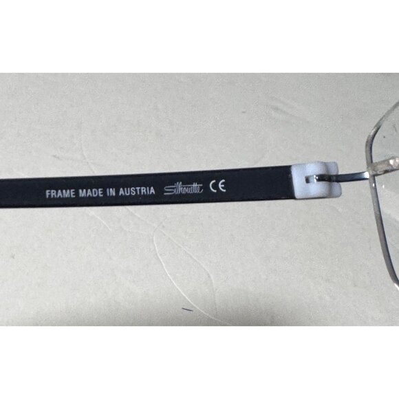 Silhouette Rimless Eyeglasses Frames Only Blue Arms 4496 40 52-17 130 5452 6059 - Picture 9 of 12